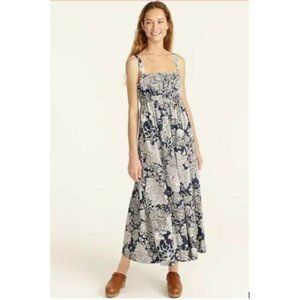 NWT J.Crew gathered tank midi dress in Ratti® seashell print